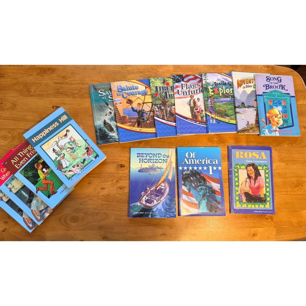 Abeka Reading Program Book Lot Grades 2-6 Homeschool Readers 12 Books